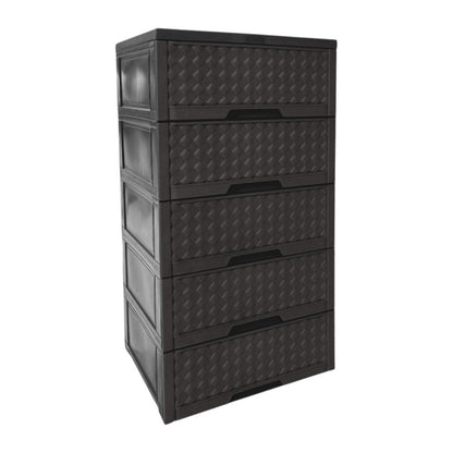 Gavetero Moderno Plastek 5 Gavetas / Plástico / Negro - Plastek - Titan.com.pa - 2150110601401