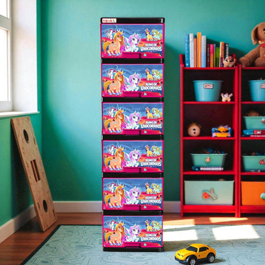 Gavetero Plastimás Reino De Unicornios 6 Gavetas - Plastimas - Titan.com.pa - 792612005381