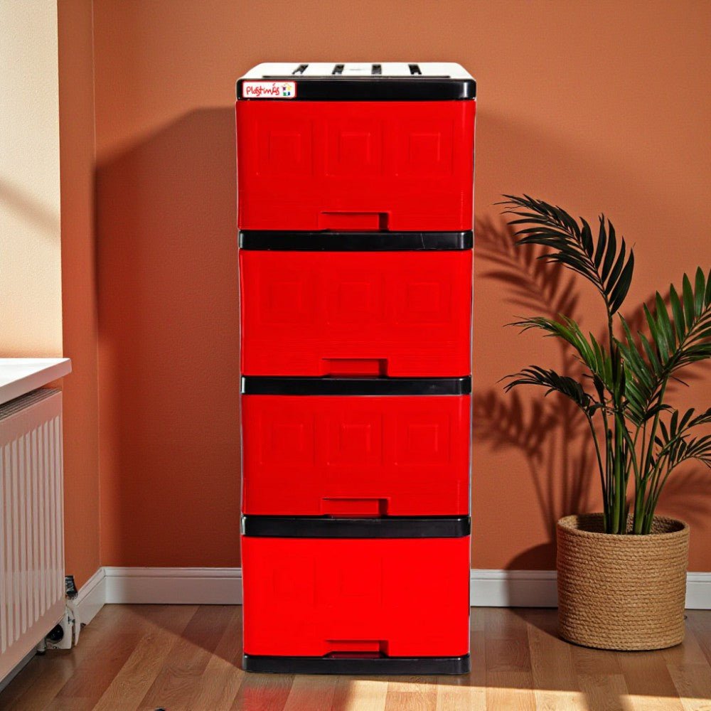 Gavetero Plastimas Rojo 4 Gavetas - Plastimas - Titan.com.pa - 792612403392