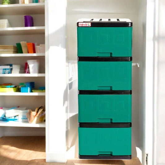 Gavetero Plastimas Verde Oscuro 4 Gavetas - Plastimas - Titan.com.pa - 7424628501733