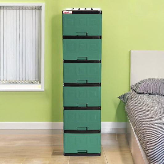 Gavetero Plastimás Verde Oscuro 6 Gavetas - Plastimas - Titan.com.pa - 792612403699