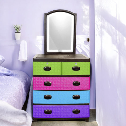 Gavetero Supremo Plastimás / 4 Niveles / Combinado / Con Espejo