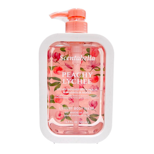Gel De Baño Scentabella Peachy Lychee/Melocotón Y Magnolia 16.9 Oz - Scentabella - Titan.com.pa - 191554606586