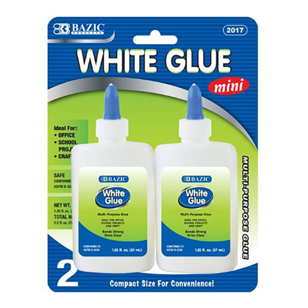 Goma Blanca Bazic Mini 2 Piezas 1.25 Oz