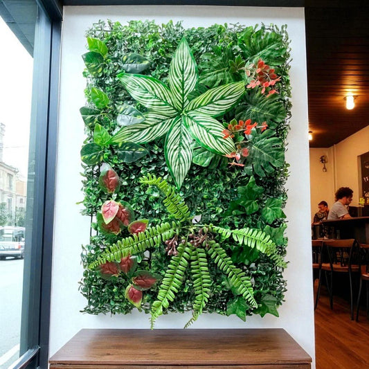 Grama Con Flores Artificiales Home Elegance / Decorativa / 60cm x 40cm - Home Elegance - Titan.com.pa - 2100000264063