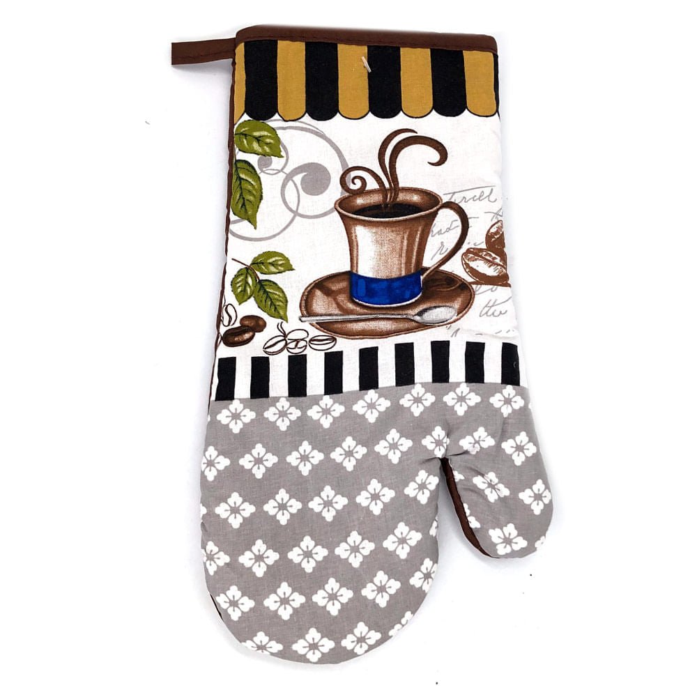 Guante de Cocina Home Accents Estampado Café