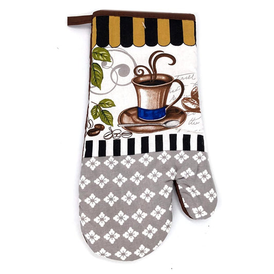 Guante de Cocina Home Accents Estampado Café