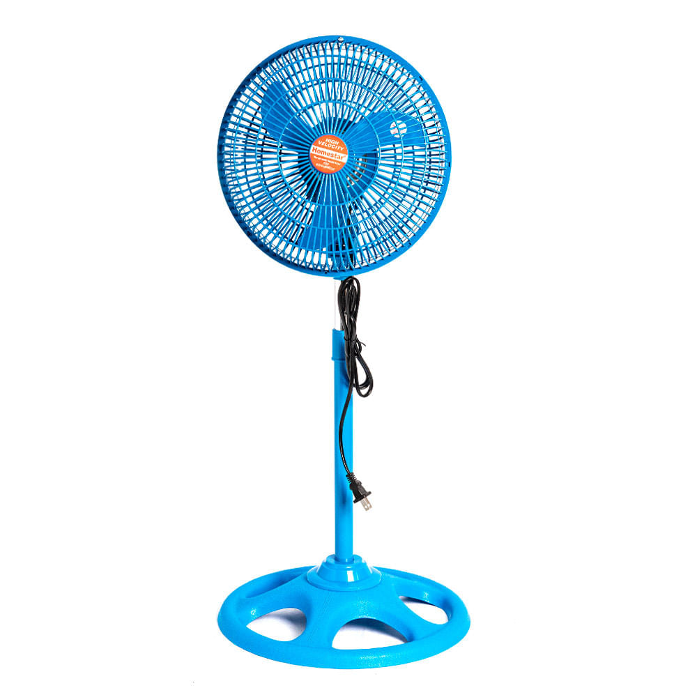 Abanico Pedestal Home Elegance 10" Azul