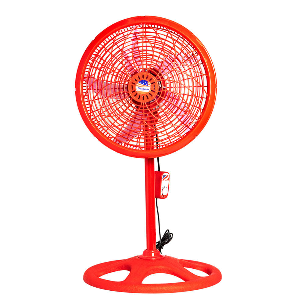 Abanico Pedestal Discovery 18" Rojo