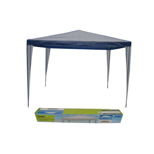 Gazebo California Outdoor Azul Tubos de Metal 3 m x 3 m x 2.5 m