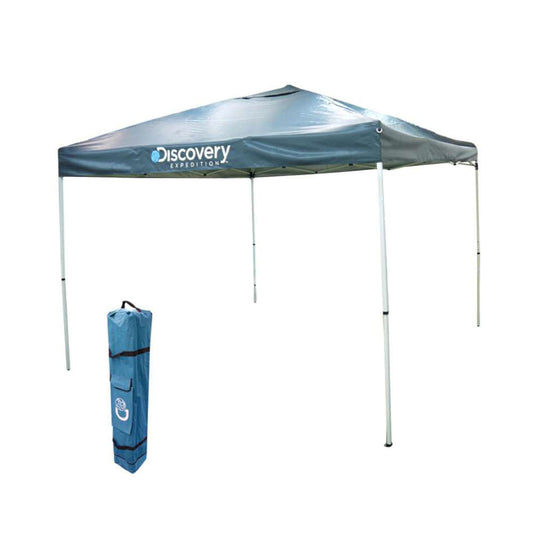 Gazebo Plegable California Outdoor Azul Tubos de Metal 3 m x 3 m