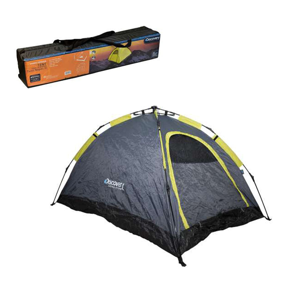 Tienda de Acampar Para 2 Personas Discovery Expedition 200 cm x 140 cm x 100 cm - Surtido
