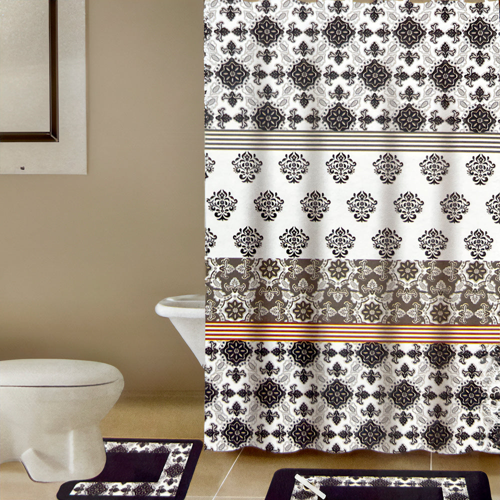 Juego De Alfombra De Baño Set De 15 Piezas Home Elegance Surtido