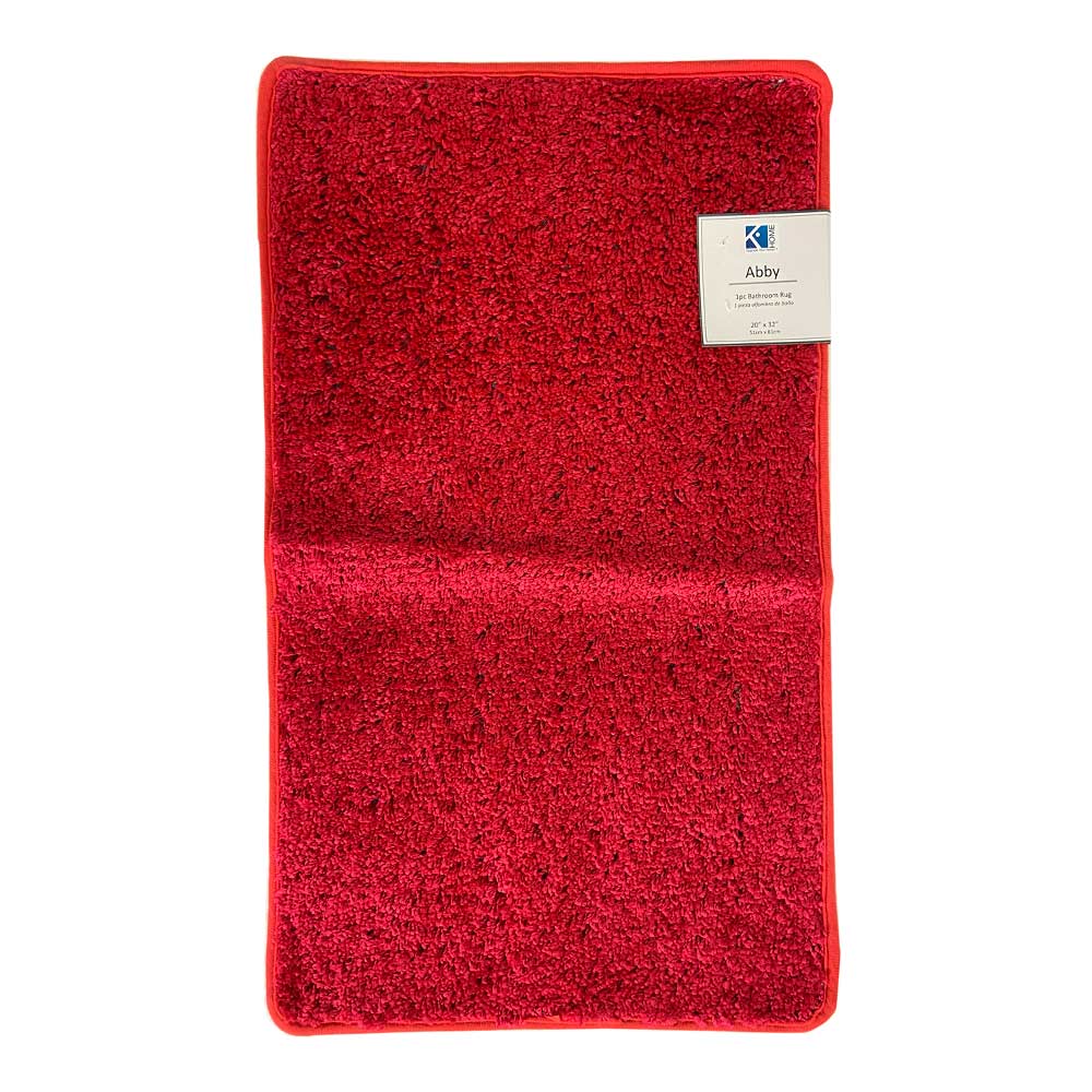Alfombra de Baño Easy Home Layla 51 cm x 81 cm - Rojo