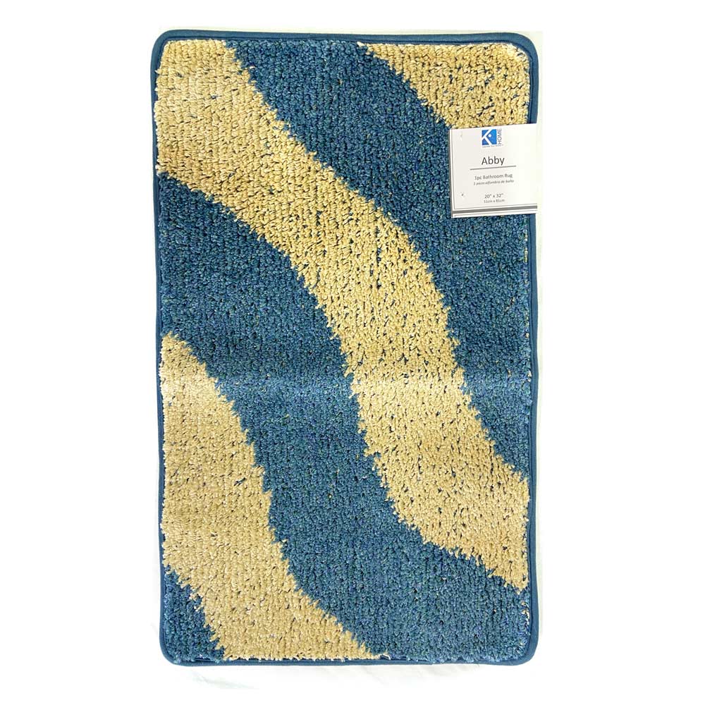 Alfombra de Baño Easy Home Stripe 1 Pieza 51 cm x 81 cm - Gris