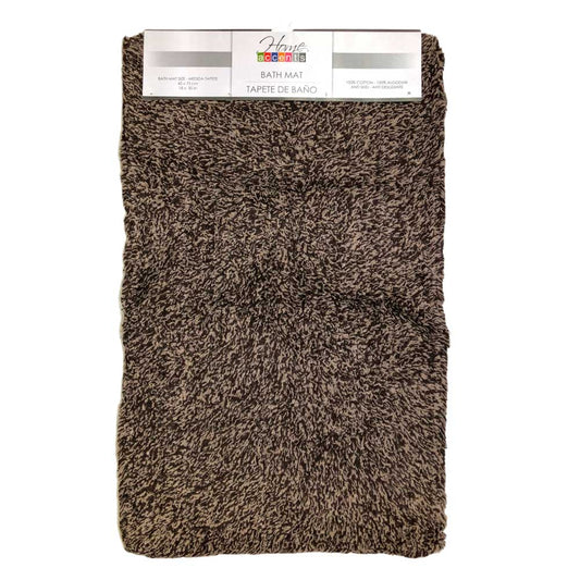 Alfombra Para Baño Home Accents 18" x 30" - Chocolate