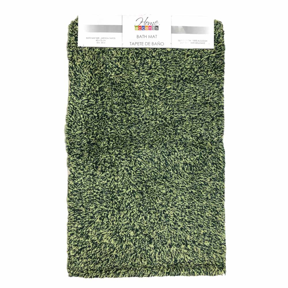 Alfombra Para Baño Home Accents 18" x 30" - Verde oscuro