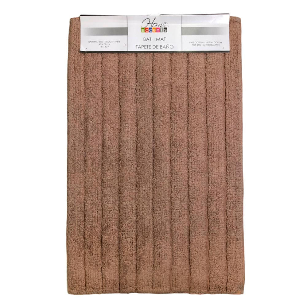 Alfombra Para Baño Home Accents 18" x 30" - Chocolate claro