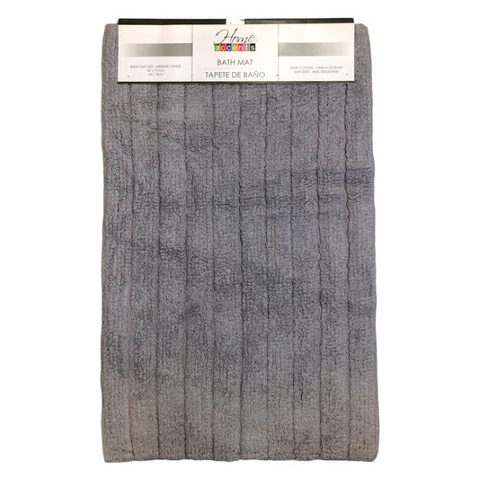 Alfombra Para Baño Home Accents 18" x 30" - Gris Oscuro