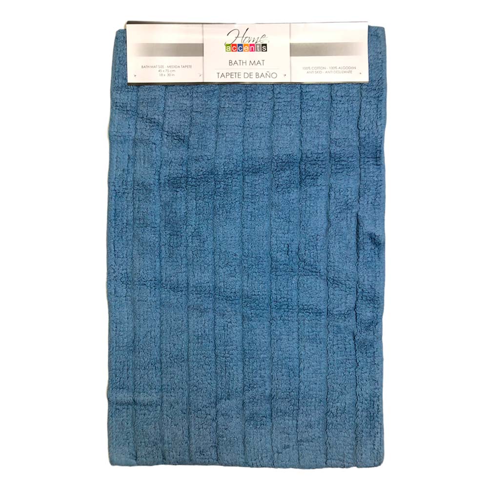 Alfombra Para Baño Home Accents 18" x 30" - Turquesa azulado