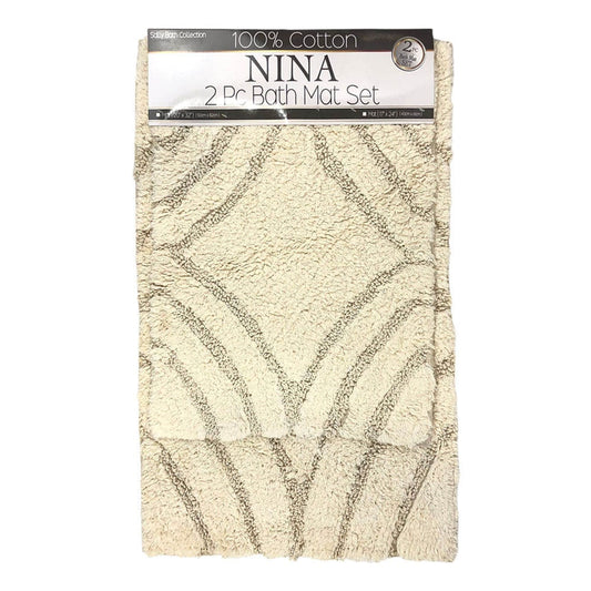 Alfombra de Baño Sally Textile 2 Piezas - Trigo