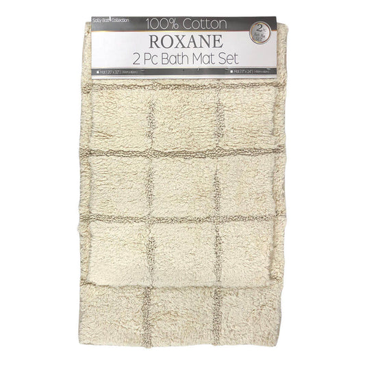 Alfombra de Baño Sally Textile 2 Piezas - Trigo