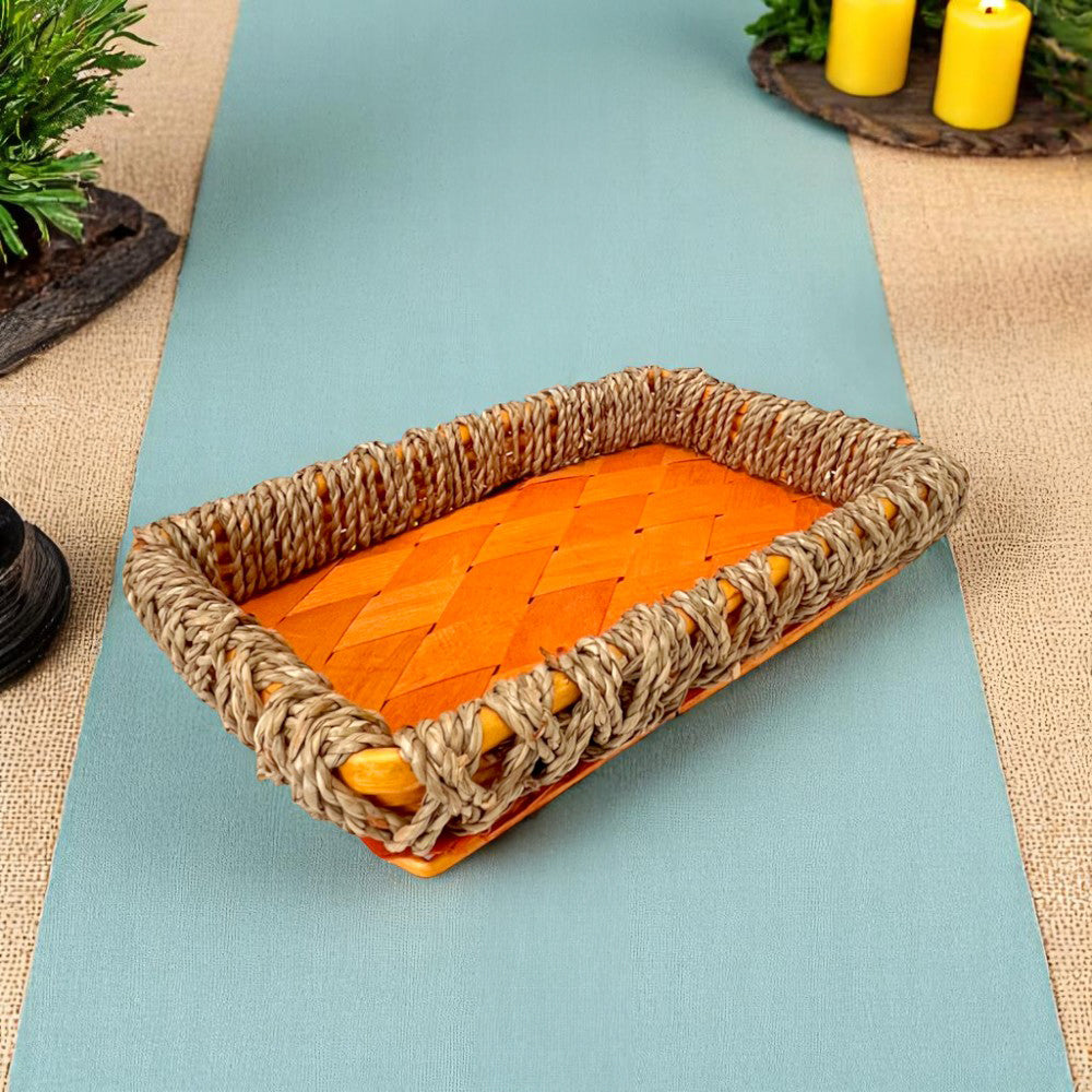 Canasta de Mimbre Home Elegance Rectangular - Chica