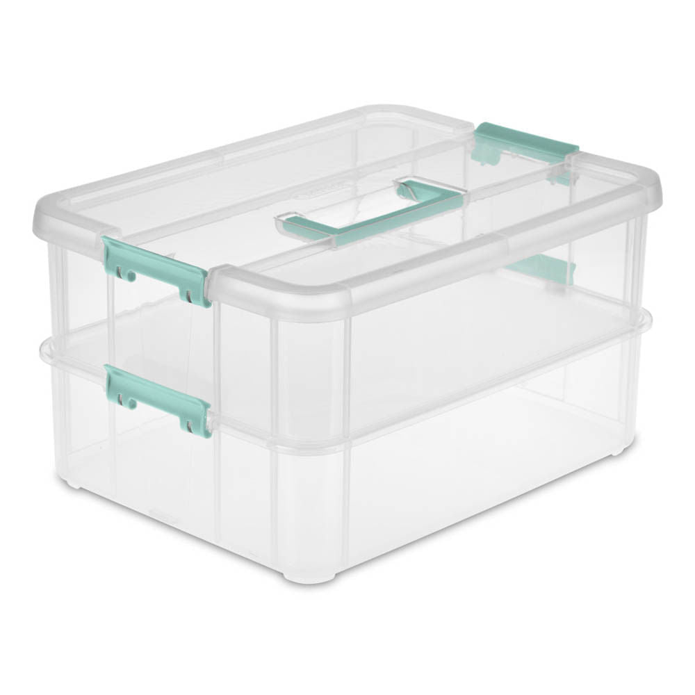 Caja Multiuso Sterilite Plástico Con Tapa 36.5 cm x 27.3 cm x 19.7 cm