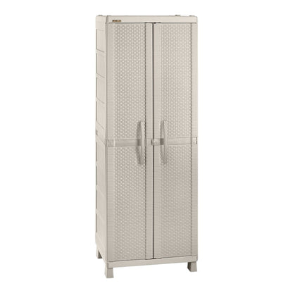 Armario Para Ropa Rimax - 2 Entrepaños / Textura Rattan / Taupe