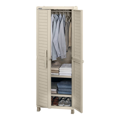 Armario Plástico Barú Rimax Para Ropa / Taupe