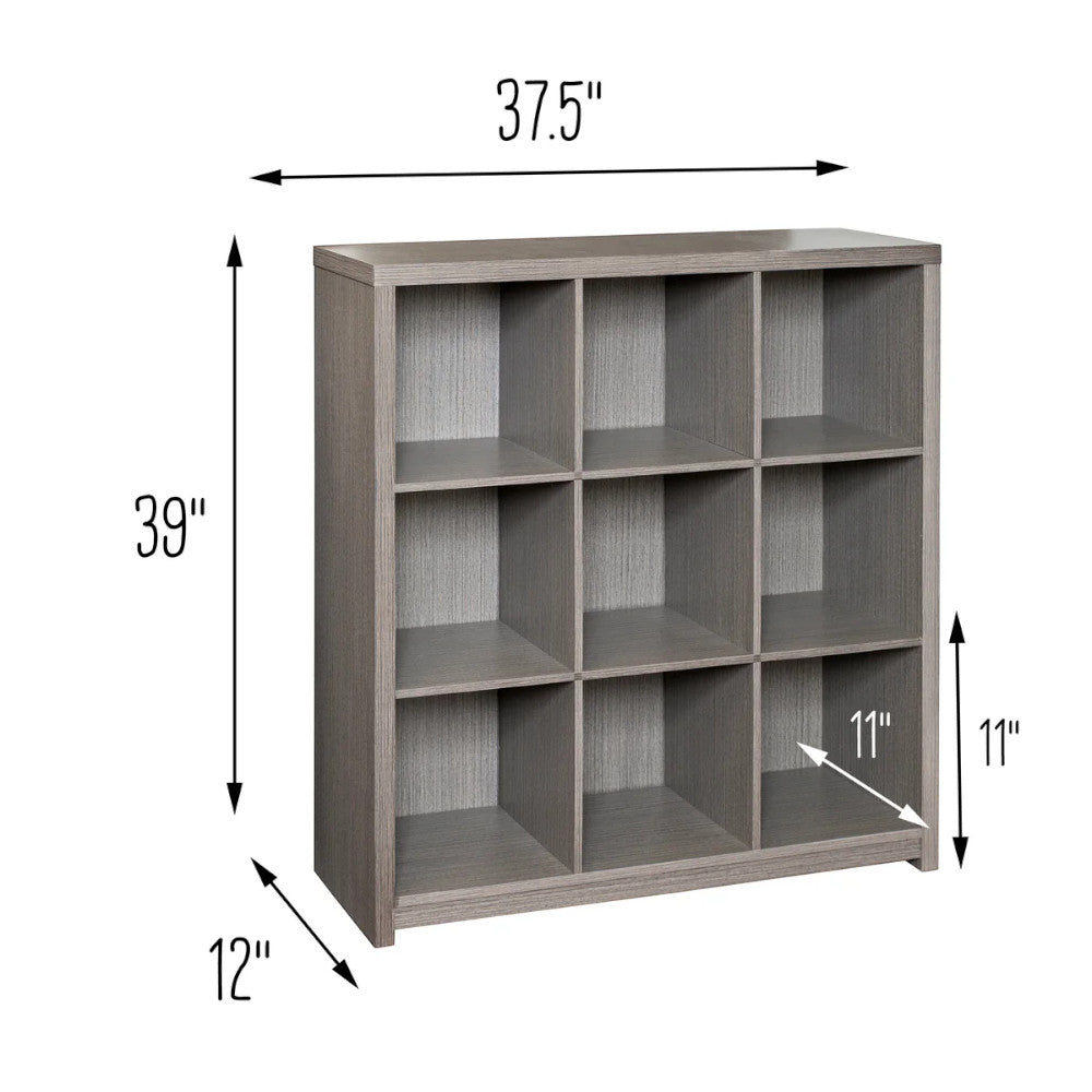 Organizador Laminado Honey Can Do 9 Cubos - Gris