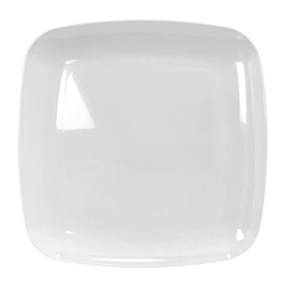 Bandeja Cuadrada Para Servir de Plástico Lillian 14" / 2 Piezas / Blanco