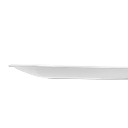 Bandeja Rectangular Para Servir Lillian / 18" x 11.2" / 2 Piezas / Blanca