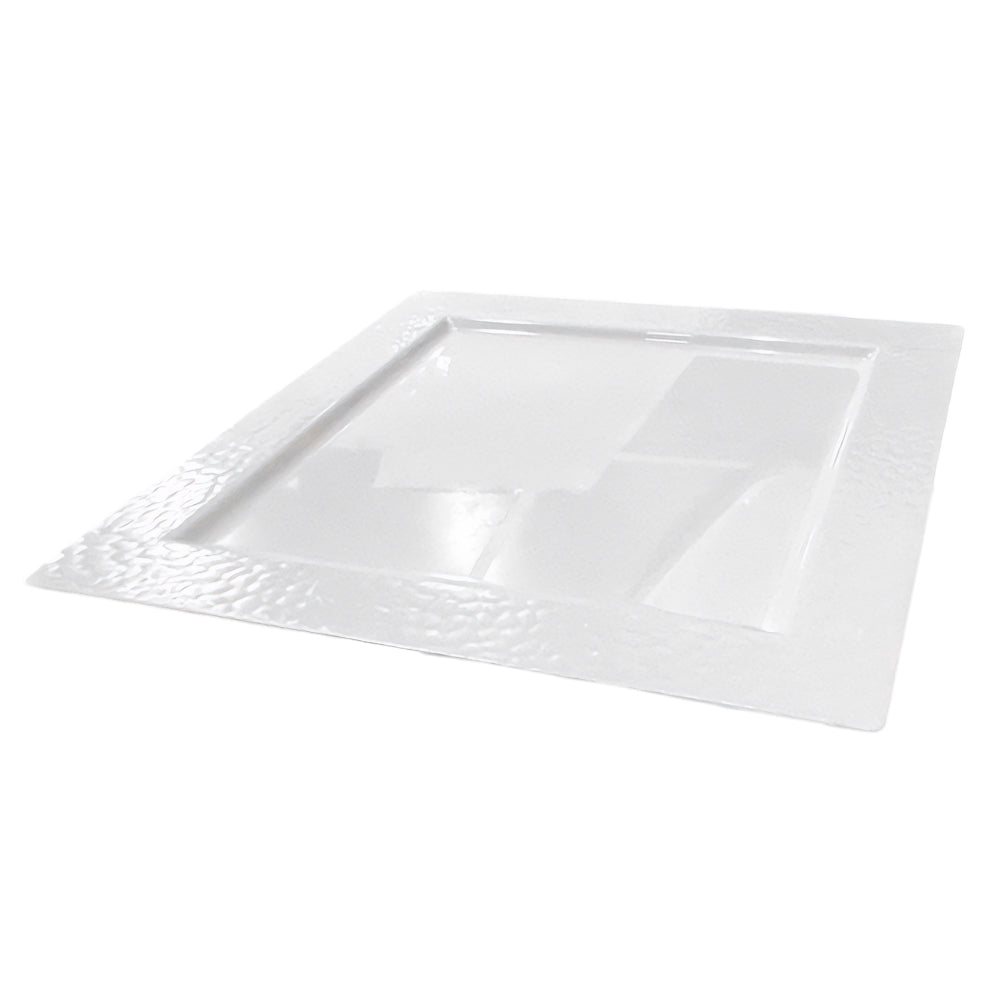 Bandejas Plástica Lillian 12" / Cuadrada / 2 Piezas