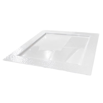 Bandejas Plástica Lillian 12" / Cuadrada / 2 Piezas