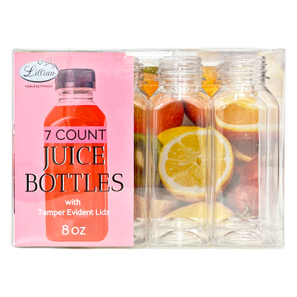 Botellas Plásticas / Lillian / Para Jugo / 7 Piezas / 8 oz