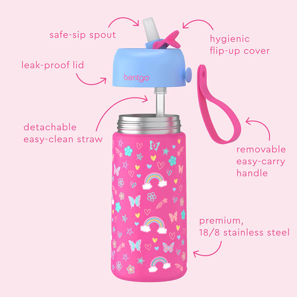 Botella Térmica Bentgo / 14 Onzas / Estampado Mariposa