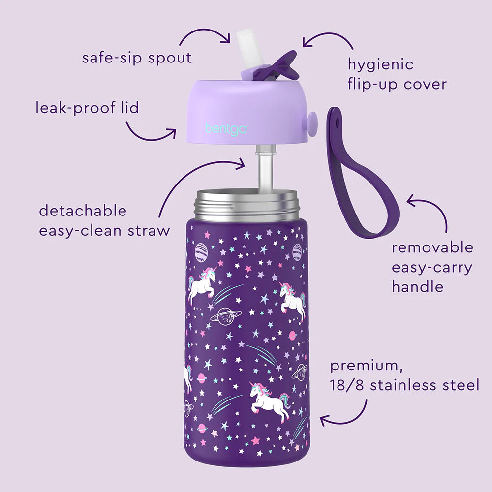 Botella Térmica Bentgo / 14 Onzas / Violeta Unicornio