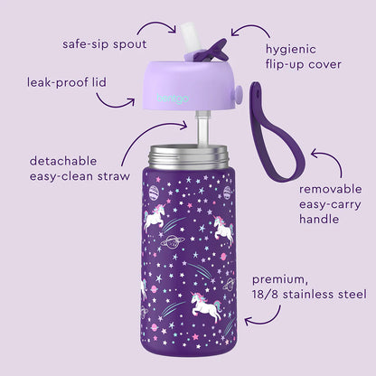 Botella Térmica Bentgo / 14 Onzas / Violeta Unicornio