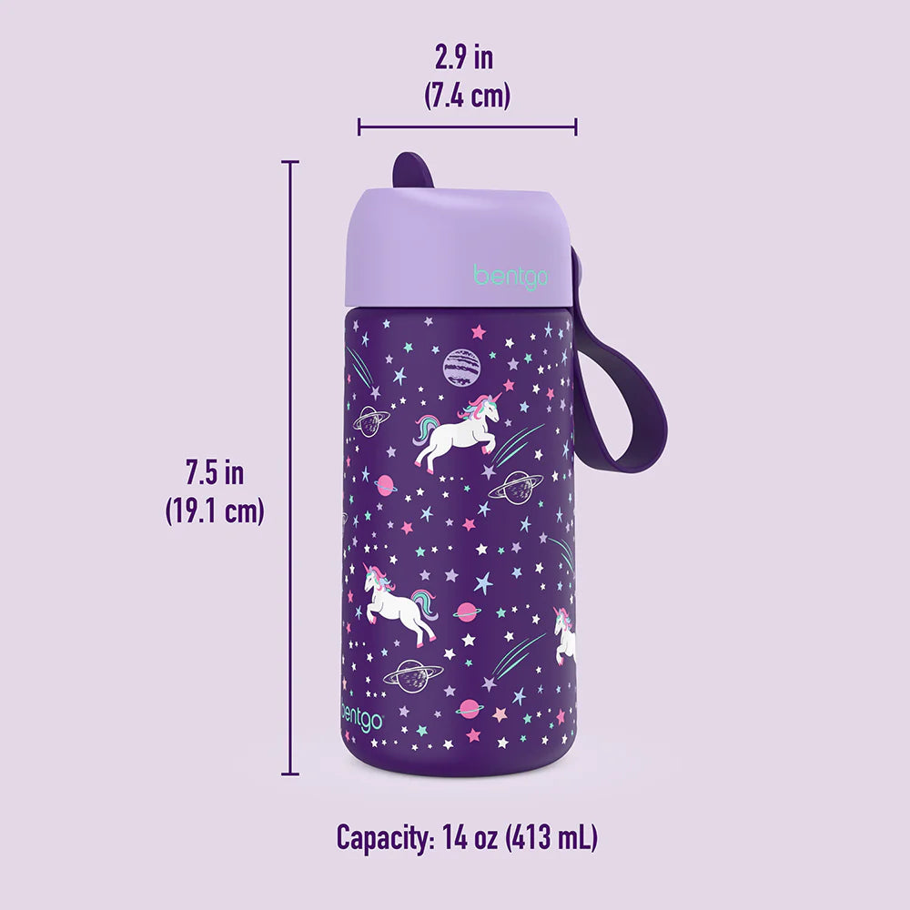 Botella Térmica Bentgo / 14 Onzas / Violeta Unicornio