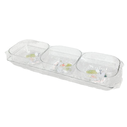 Set de bowls plásticos para dip Home Elegance de 4 piezas.