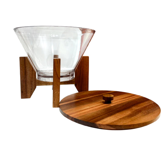 Ensaladera Acrílica Home Elegance 27 cm con Tapa