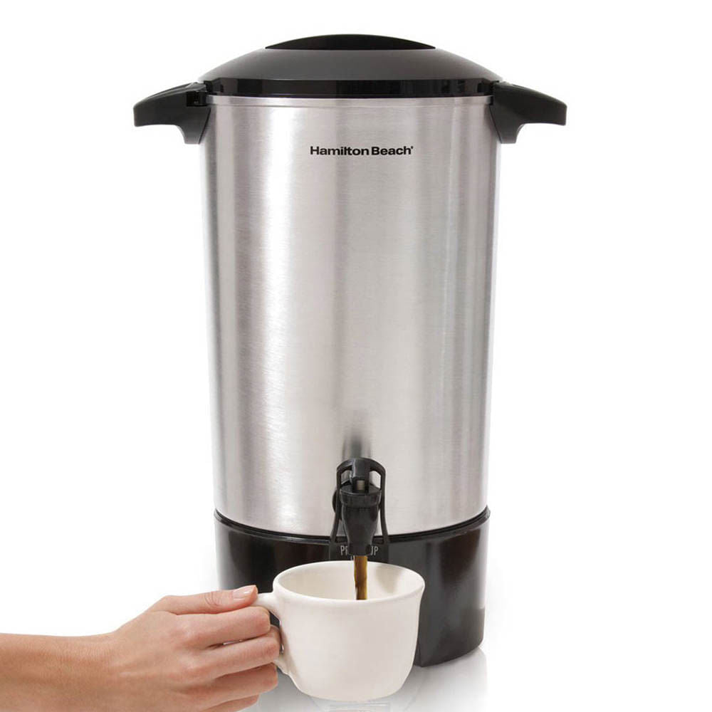 Cafetera Hamilton Beach de 42 Tazas Acero Inoxidable