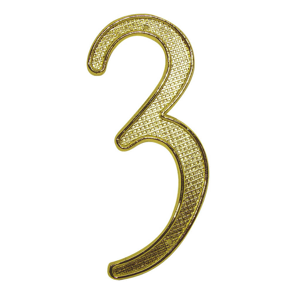 Número Para Puerta N°3 Best Value de Metal 4"