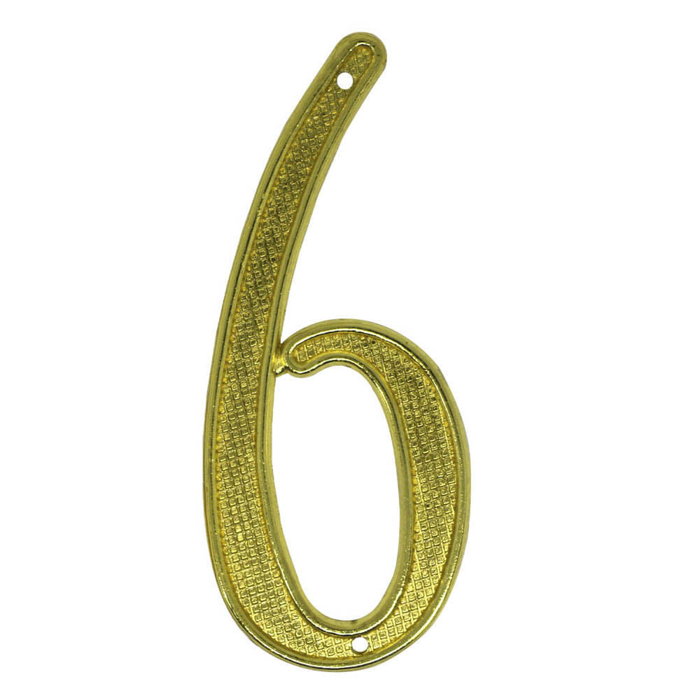 Número Para Puerta N°6 Best Value de Metal 4"