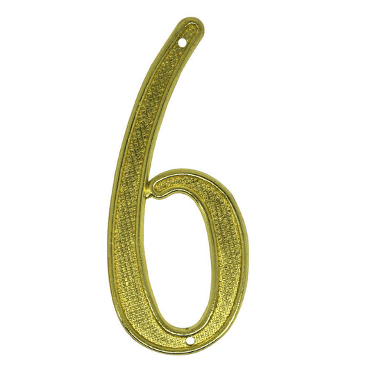 Número Para Puerta N°6 Best Value de Metal 4"
