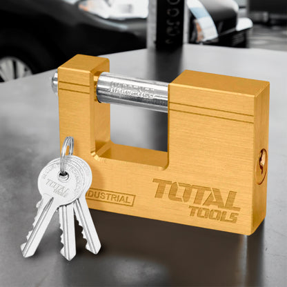 Candado Rectangular Total 609 g / 3 llaves