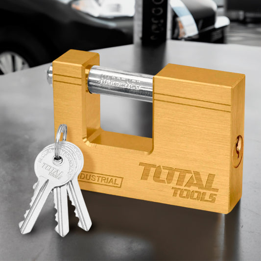 Candado Rectangular Total 609 g / 3 llaves