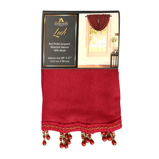 Cenefa Luxury Home Leah 48" x 37" Rojo