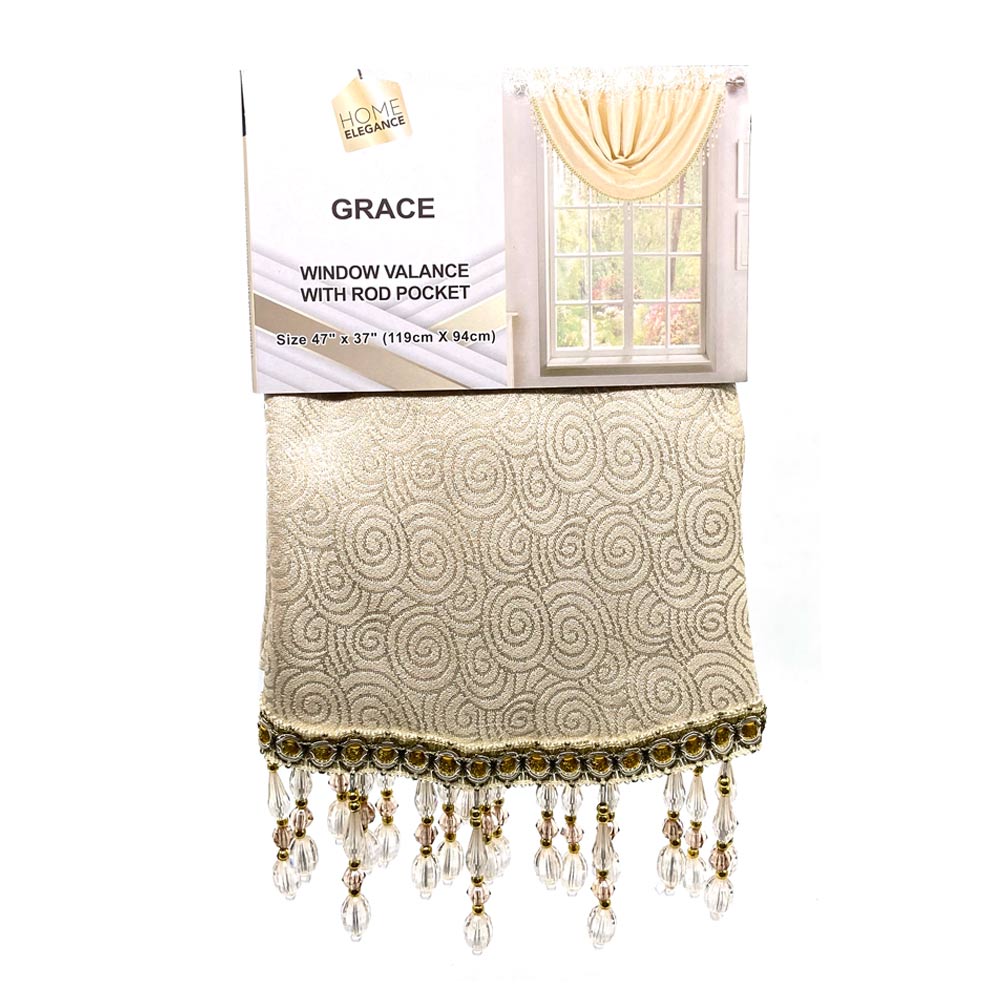 Cenefa Home Elegance Grace 47" x 37" - Beige